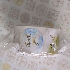 500 Count Thank You Stickers Water Colors New
